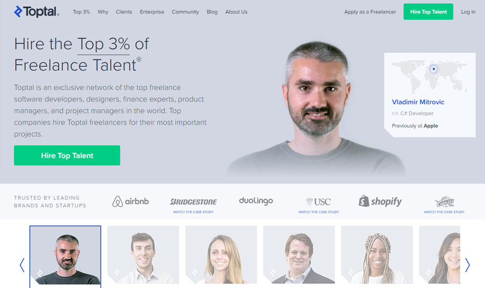 Toptal professional services marketplace - Omnyfy multi-vendor marketplace platform
